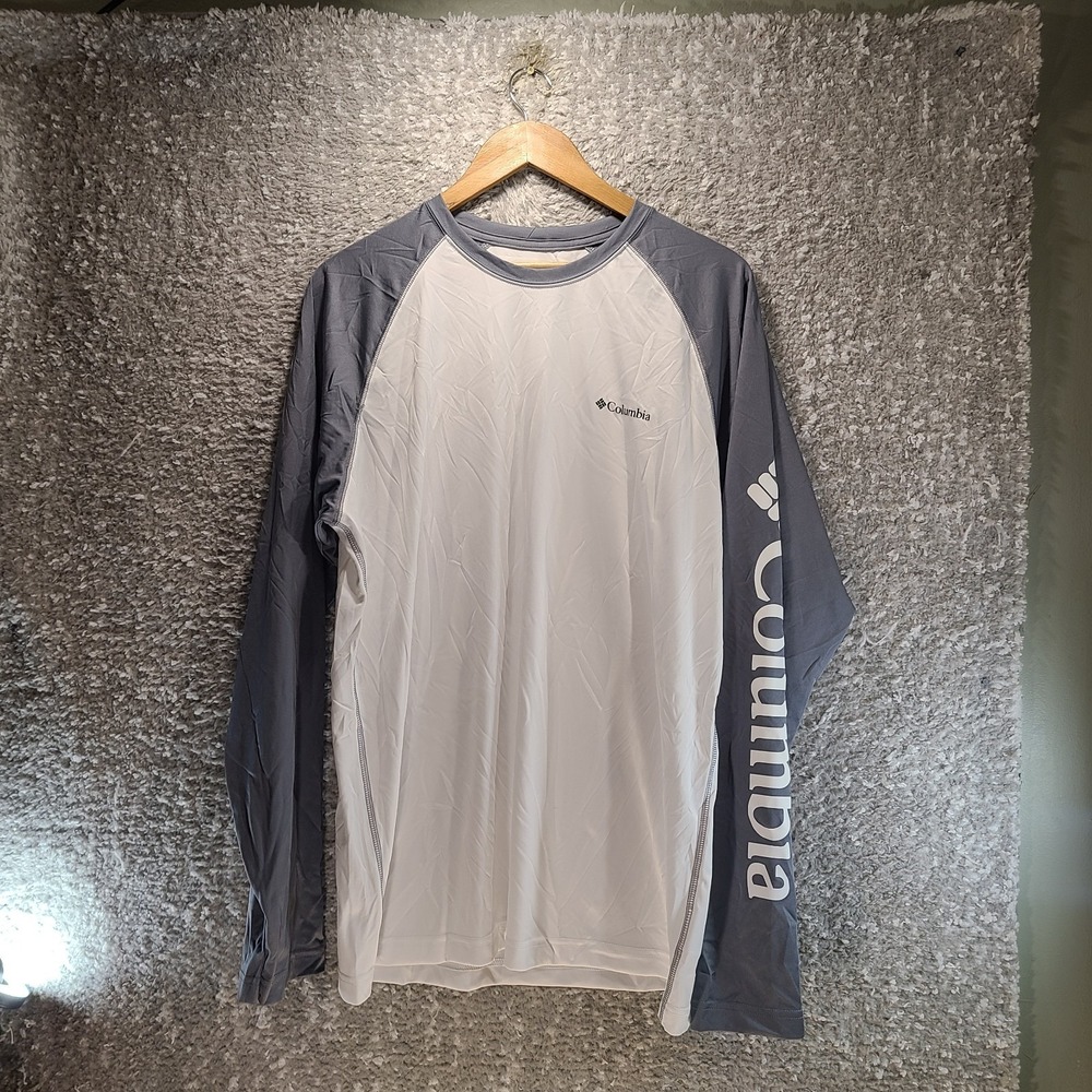Columbia Pullover Shirt Mens Large Regular Fit Omni Shade Performance Polyester